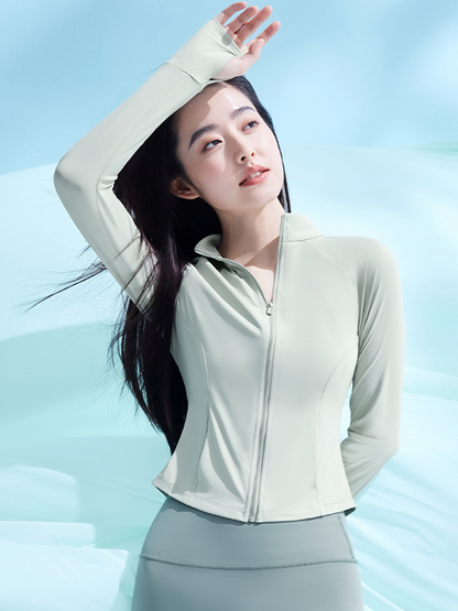 Ice Waves Sunscreen Slim Fit Jacket