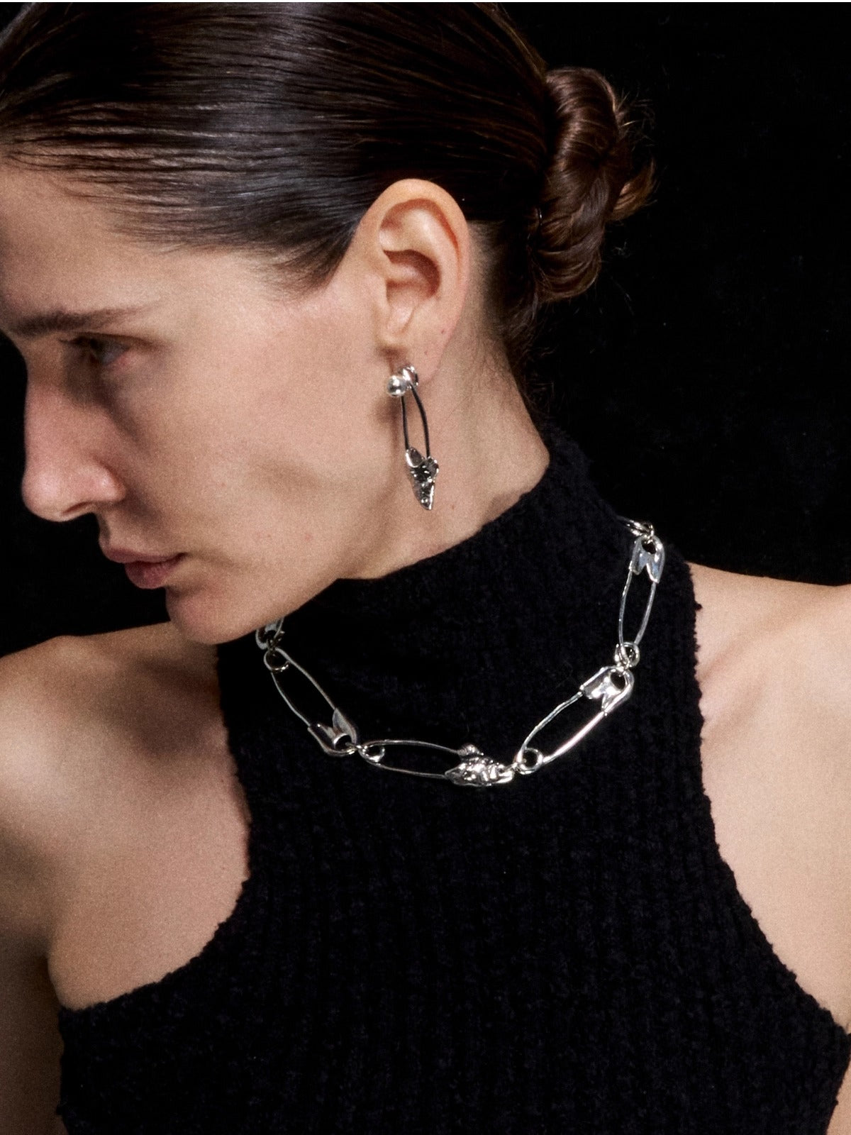 Paperclip Herringbone Choker