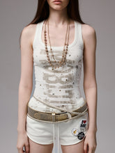 Hot-Stamped Gold & Silver Letter Printed Vest - CHINASQUAD