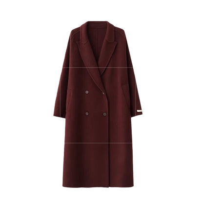 Tie-Belt Long Wool Coat