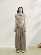 Ruffled Waist Casual Pants - CHINASQUAD