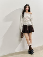 Brown & Navy College Pleated Skirt - CHINASQUAD