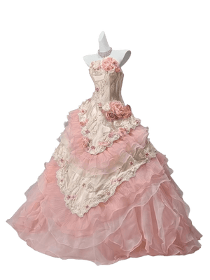 Floral Reverie “Bloom of Life” Layered Couture Gown