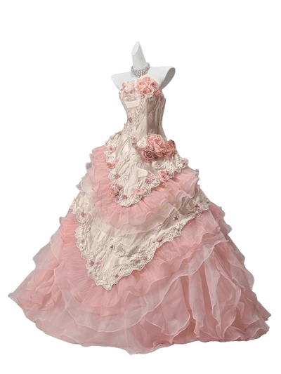Floral Reverie “Bloom of Life” Layered Couture Gown