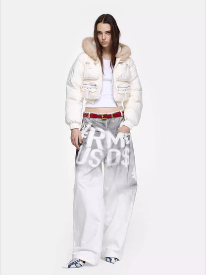 Structured Pocket Down Jacket