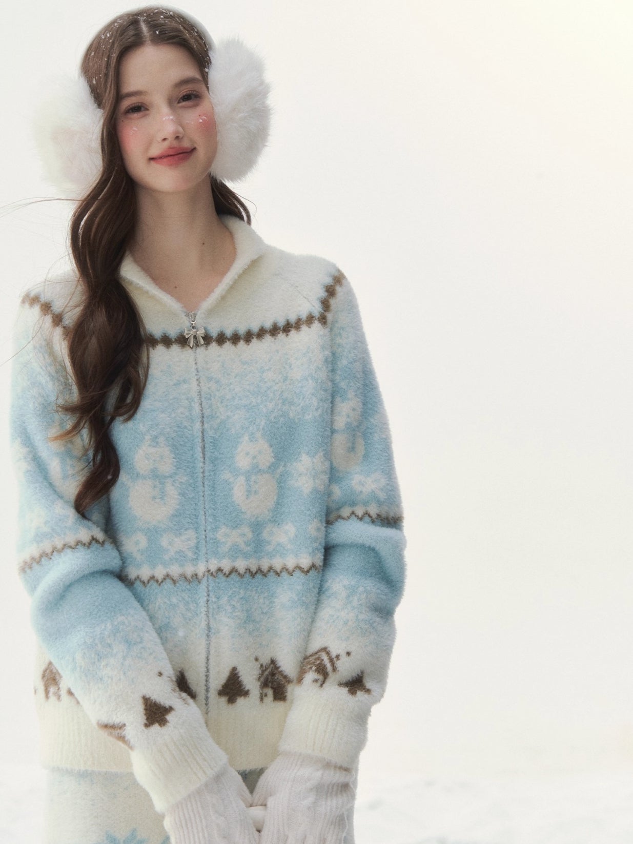 Snow Cabin Knit Sweater &amp; Skirt Set
