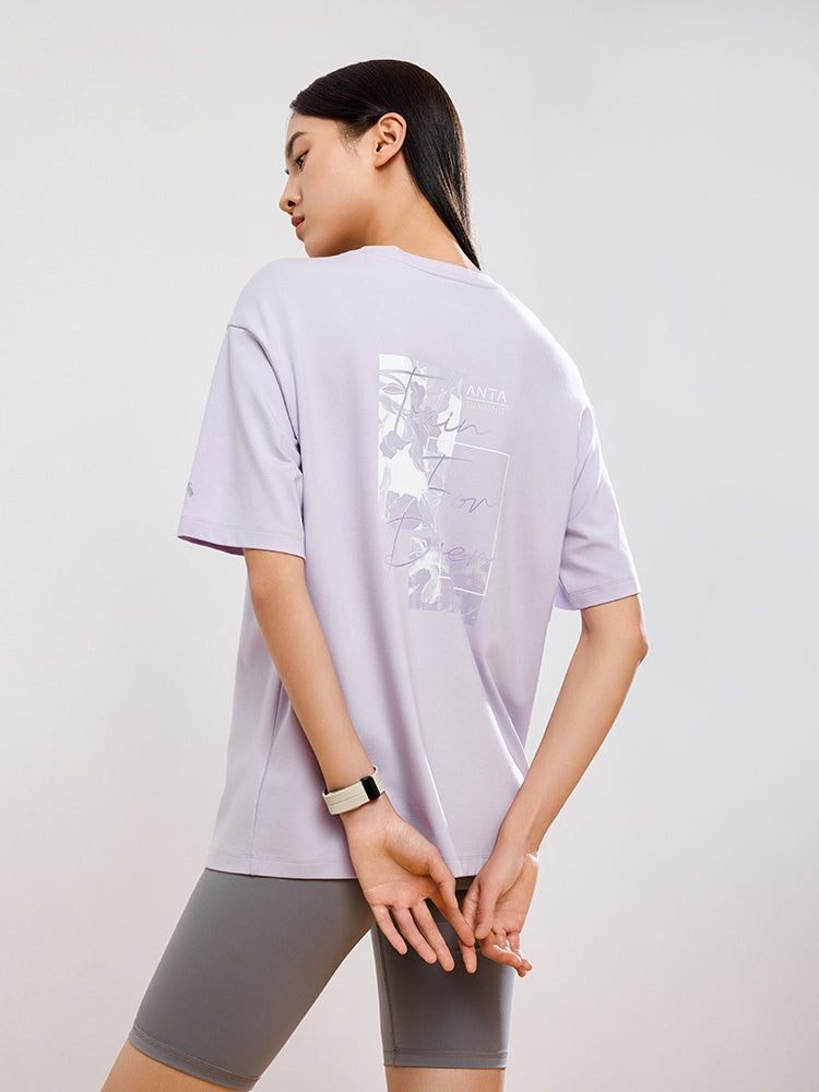 Letter Printed Ice Silk Short Sleeve Shirt