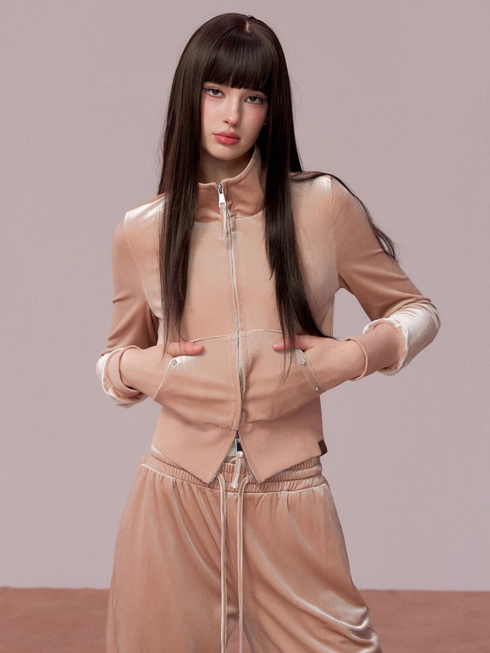 Athleisure Sweatshirt &amp; Jogger Pants Set