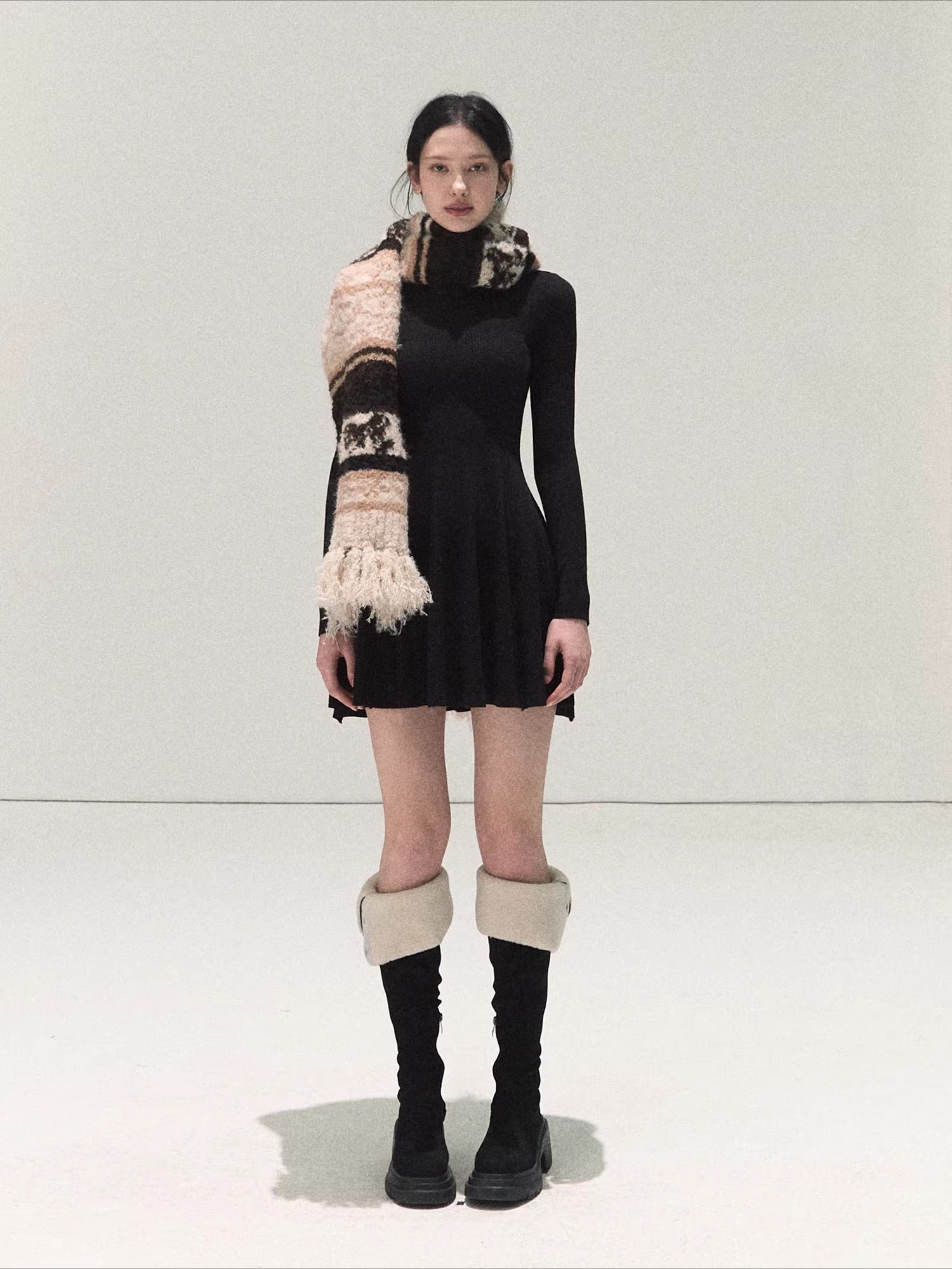 Handcrafted Fair Isle Wool Scarf