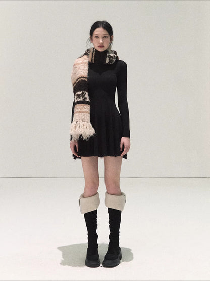 Handcrafted Fair Isle Wool Scarf