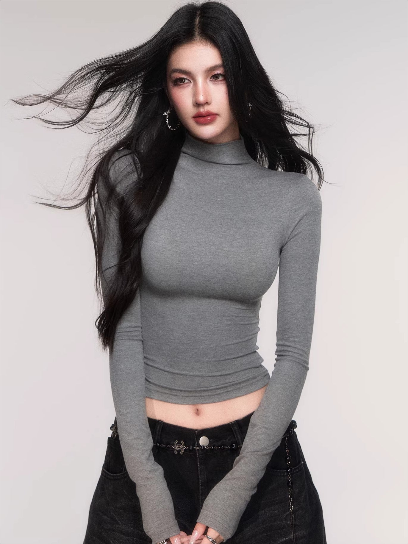 High-Stretch Mock-Neck Slim-Fit Base Layer