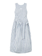 Belted Waist Checked Vest Dress - CHINASQUAD