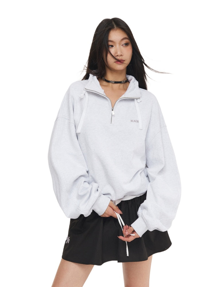 Light Gray Oversize Sweatshirt