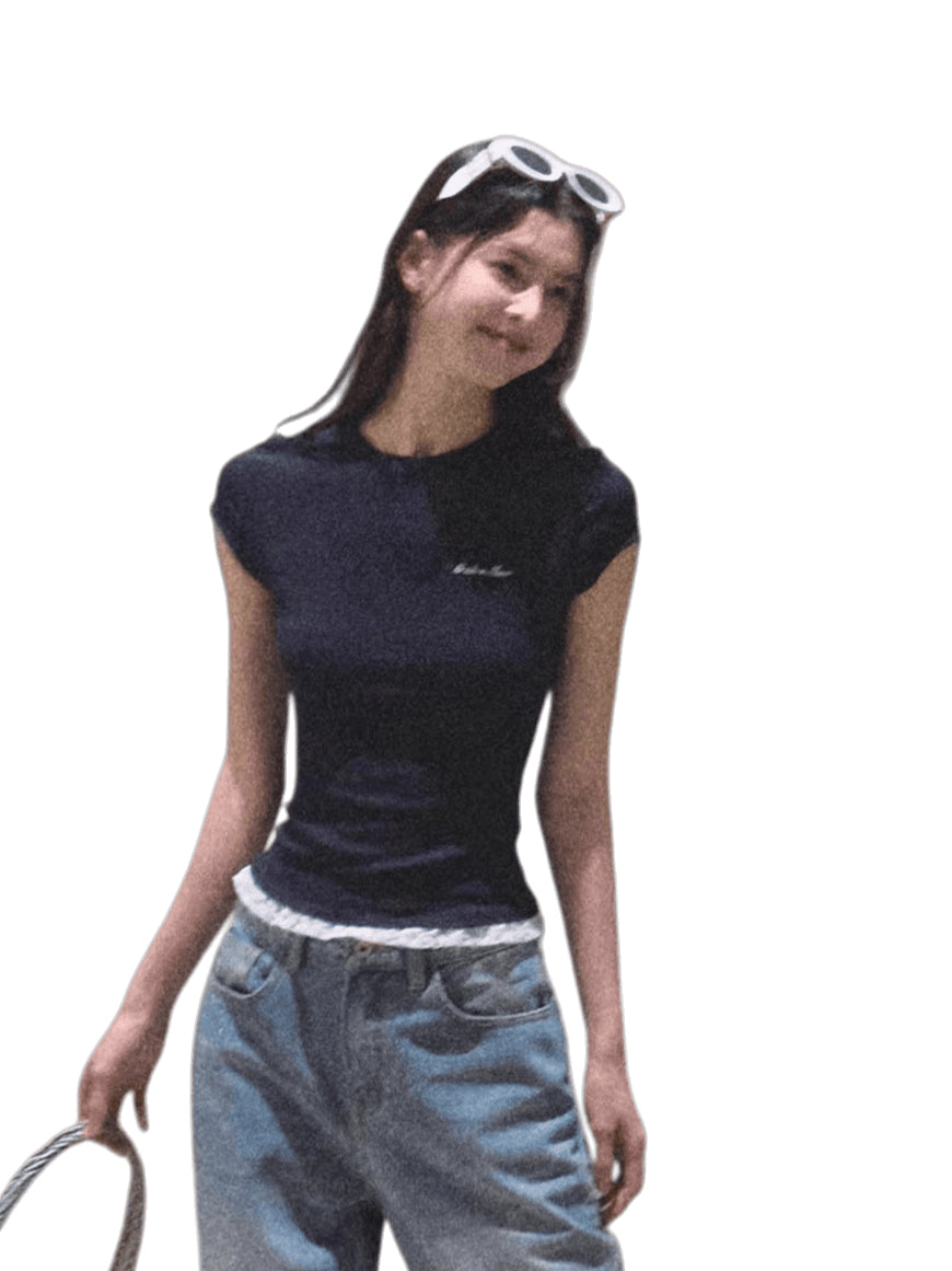 Lace-Soft Antibacterial Slim-Fit T-Shirt