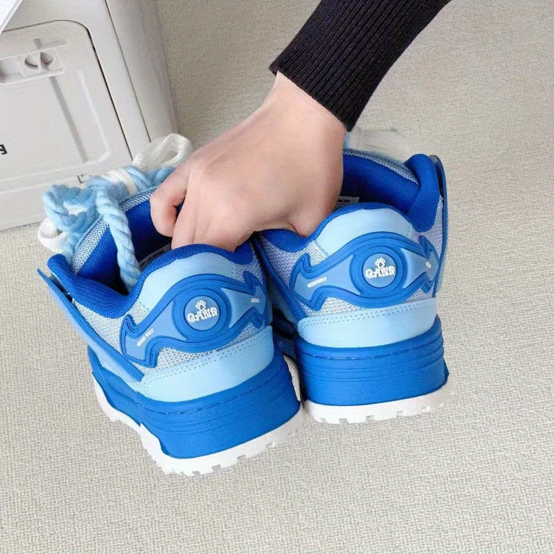 Dreamy Blue Chunky Casual Sneakers