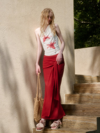 Perfumed Lily Top &amp; Skirt Set