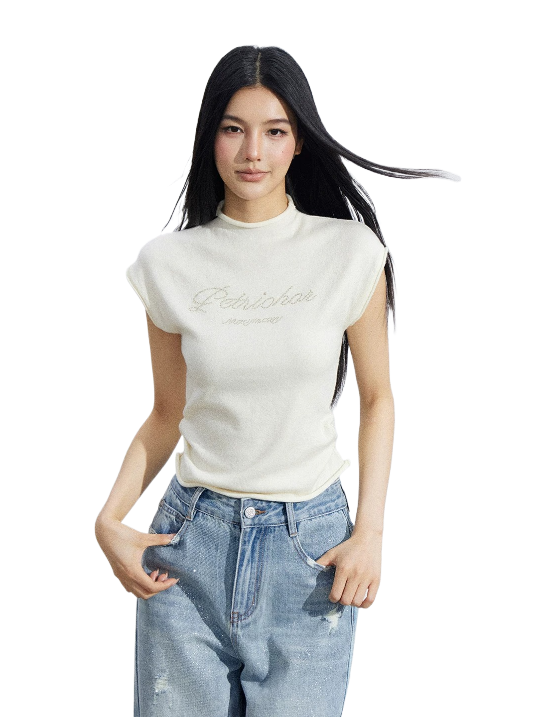 Soft Sculpt Rolled-Edge Sleeveless Knit Top