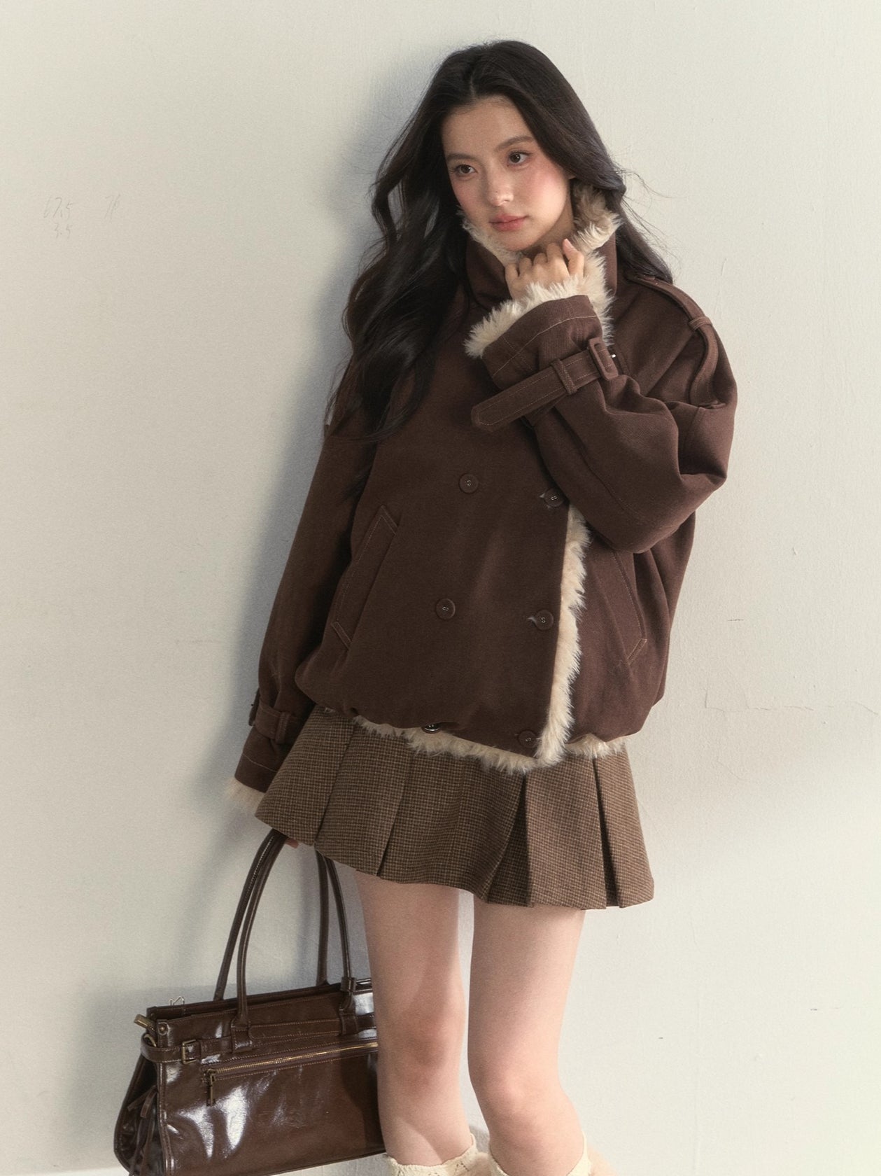 Reversible Fleece-Lined Cropped Jacket
