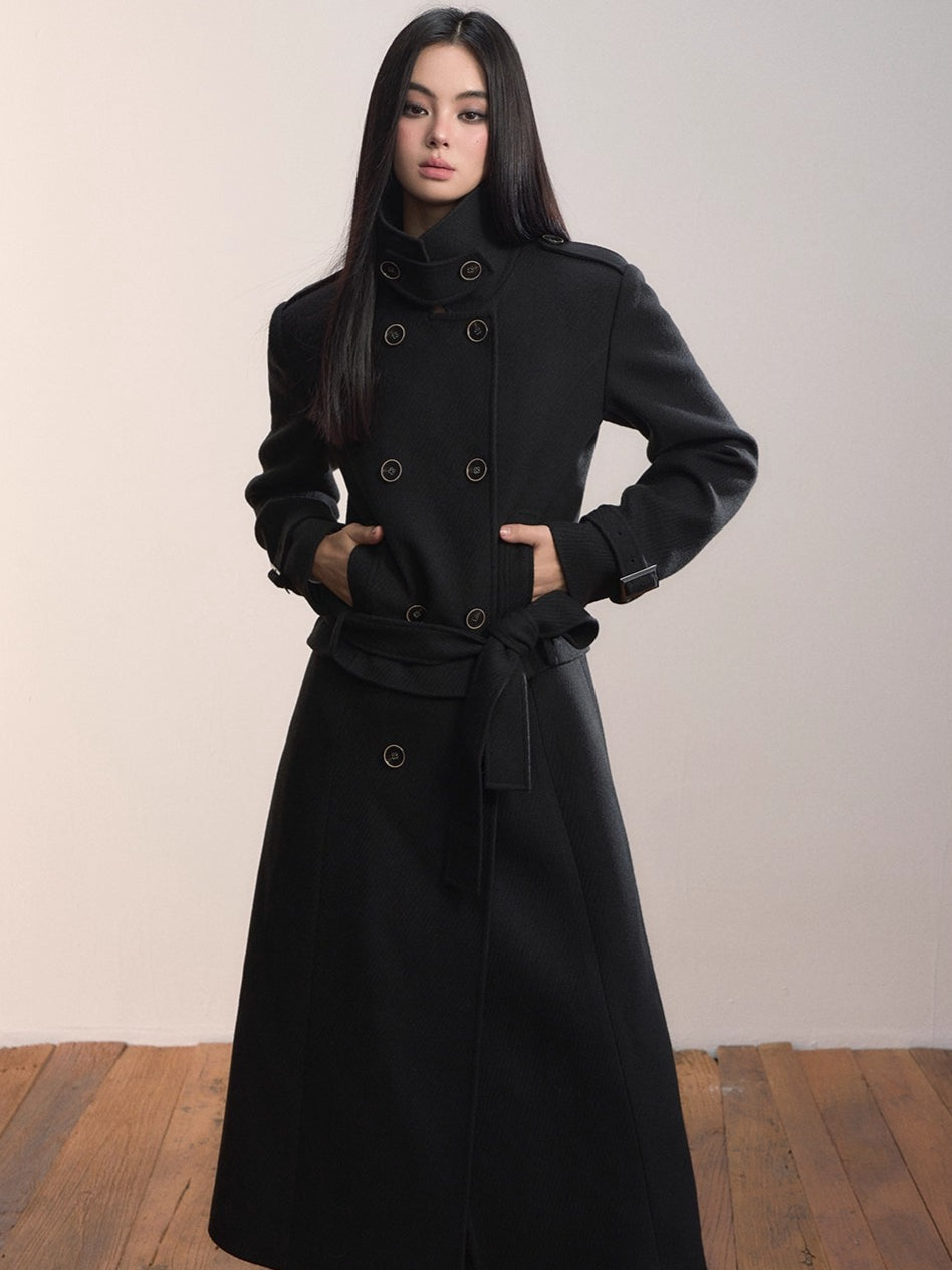 Convertible Wool-Blend Detachable Coat