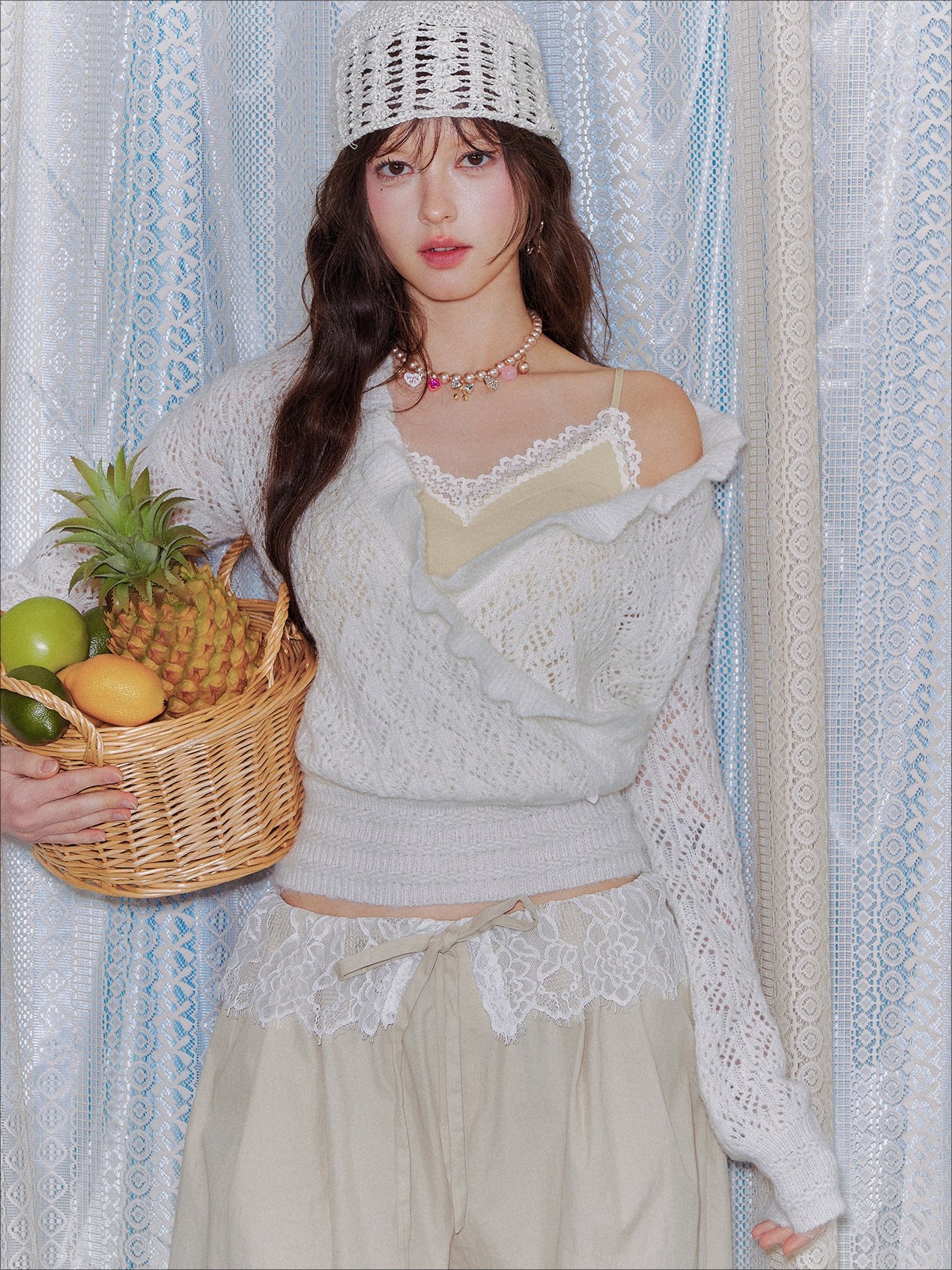 Lace Panel Slim-Fit Camisole