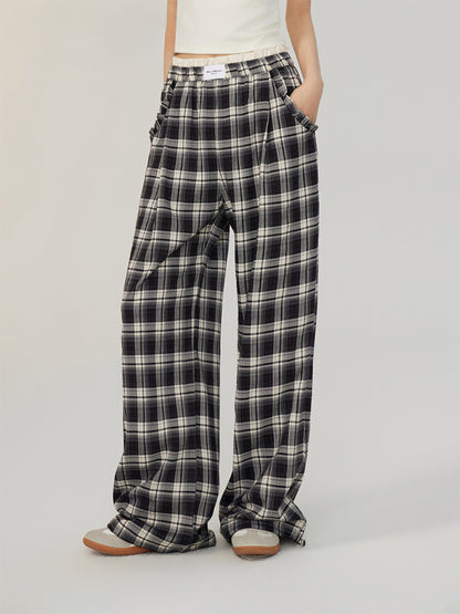 Fake Two-piece Lace Wide-leg Pants