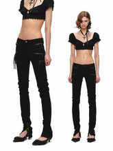 Vintage Washed Zip-Detail Skinny Jeans 1Jinn Studio
