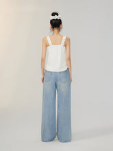 V-neck Lace Ruffled Vest - CHINASQUAD