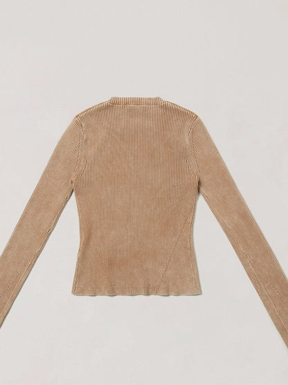 Wild Retro Long-Sleeve Knit Crewneck