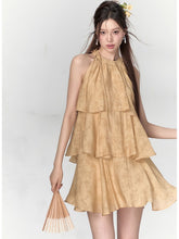 Dark Pattern Floral Loose Tiered Dress - CHINASQUAD
