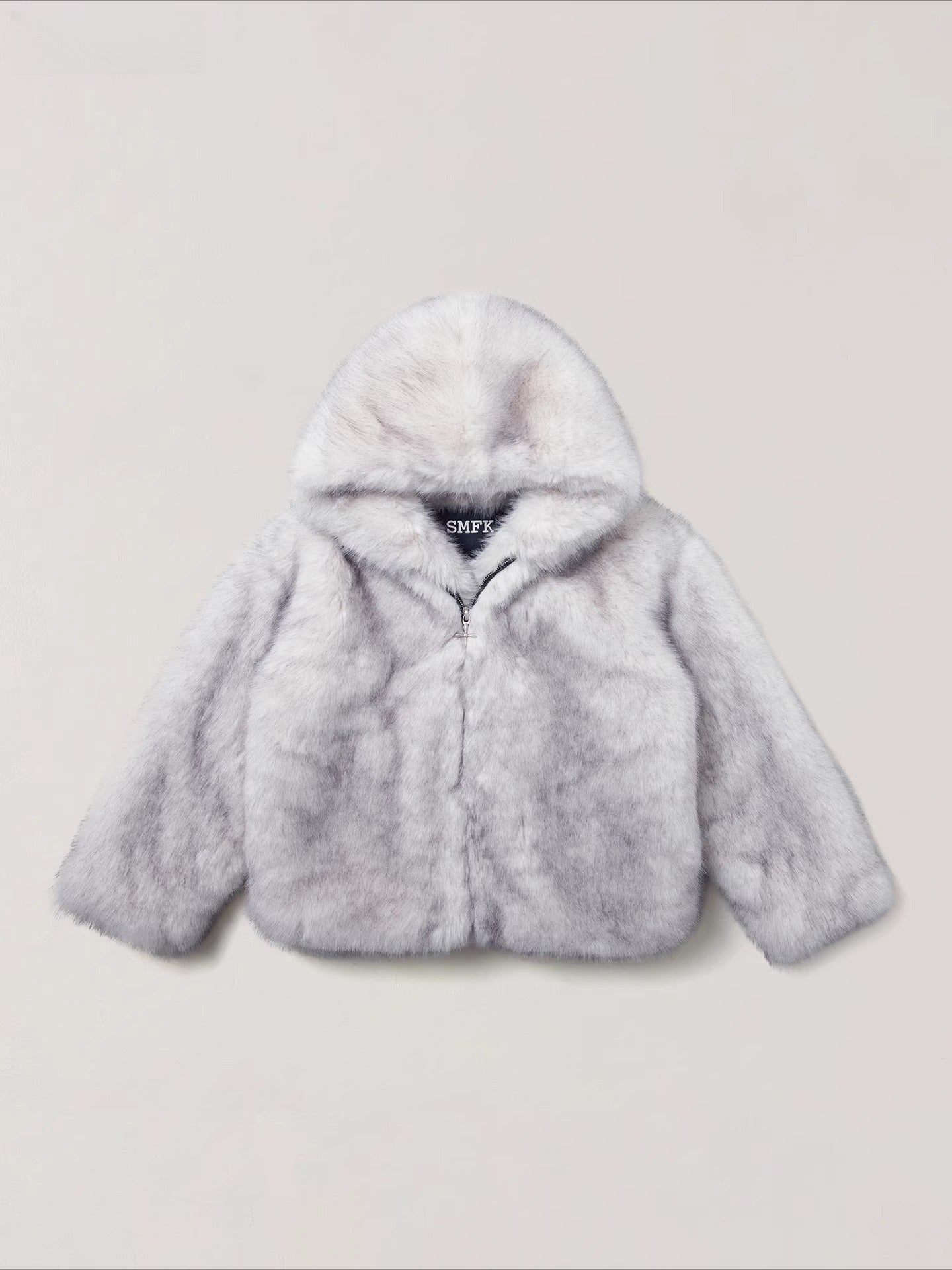 Cross Relic Oversized Faux Fur Hoodie