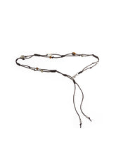 Hand-Woven Metal Flowers and Natural Stones Waist Chain - CHINASQUAD