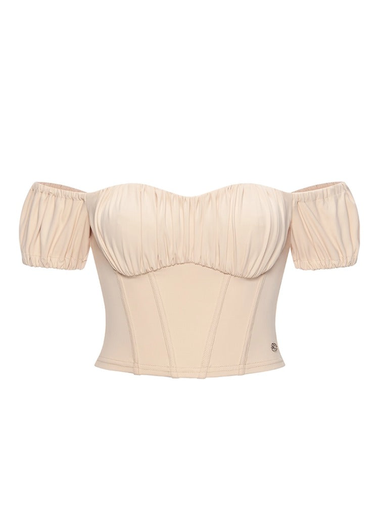 Selene One-shoulder Fishbone Top &amp; Skirt Set - CHINASQUAD