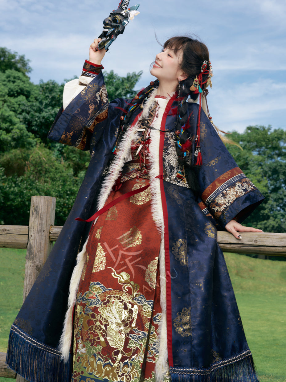 &quot;雪原花-盗墓笔记联名&quot; Modern-Style Hanfu Set