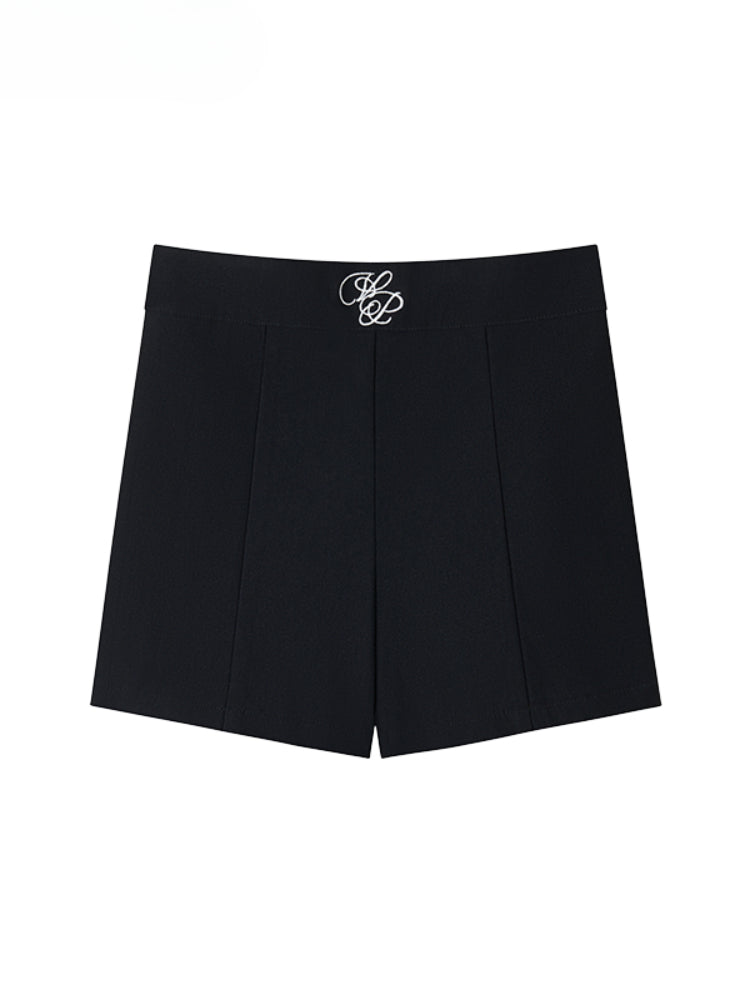 High - Waisted Elastic Slimming Bottoming Shorts
