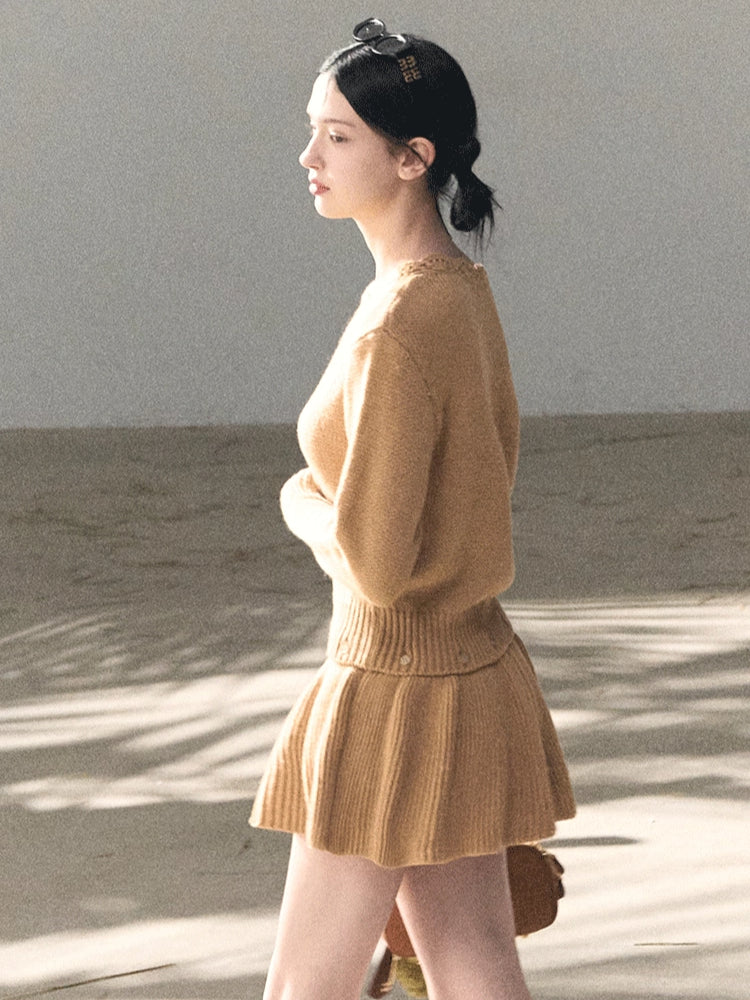 Off-Shoulder Long-Sleeve Mini Dress