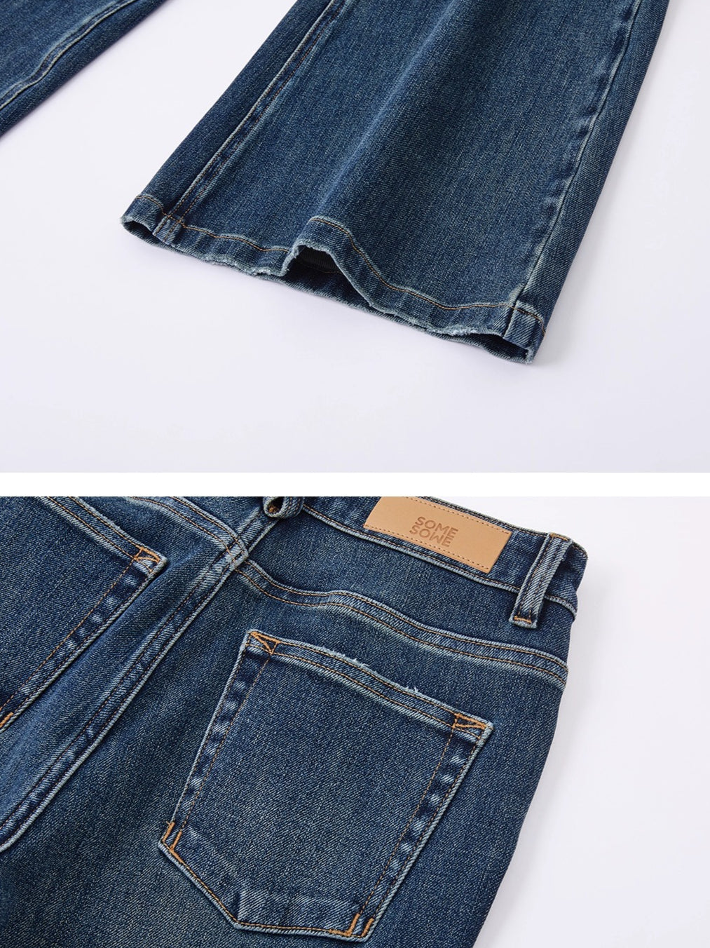 High-Rise Stretch Flared Denim Pants