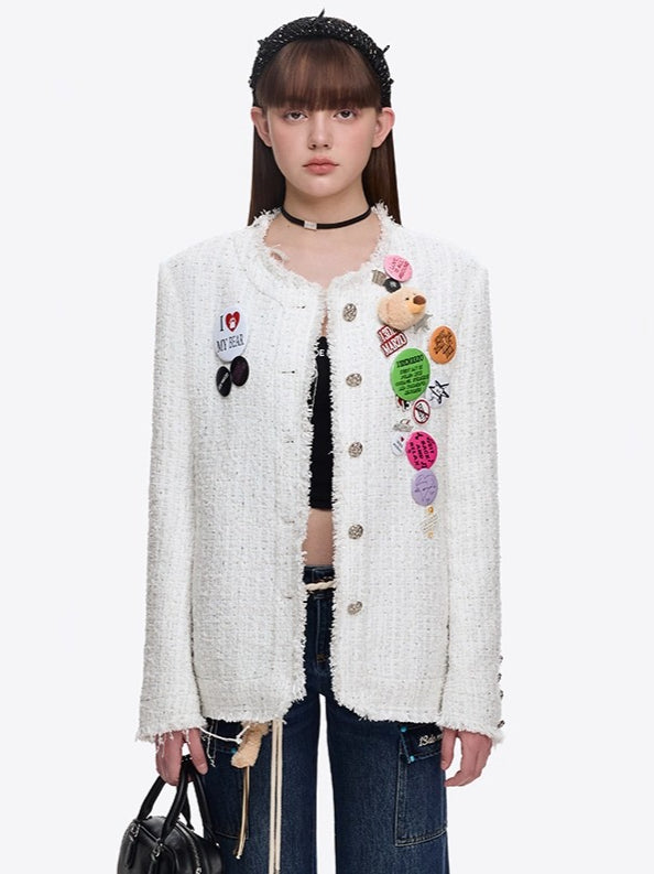 Badge Tweed Jacket