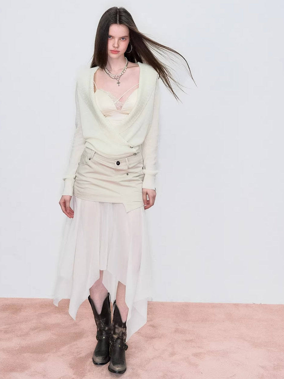 Lace-Trim Satin Camisole