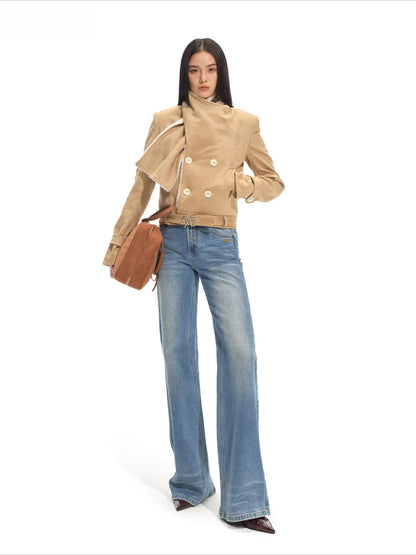 Maddie Shawl Faux Shearling Jacket