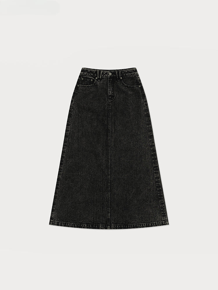 Compass Wild Cyberpunk Denim Skirt