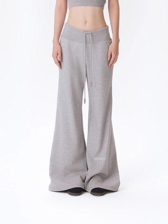 High-Waist Flared Sweatpants