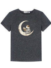Grey Printed Slim-Fit Knit T-Shirt - CHINASQUAD