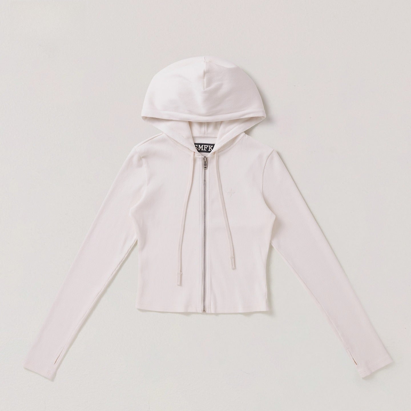 Wild Vintage Zip-up Cropped  Hoodie