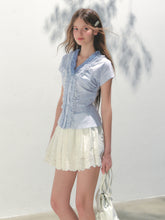 Embroidered Elastic Waist Skirt - CHINASQUAD