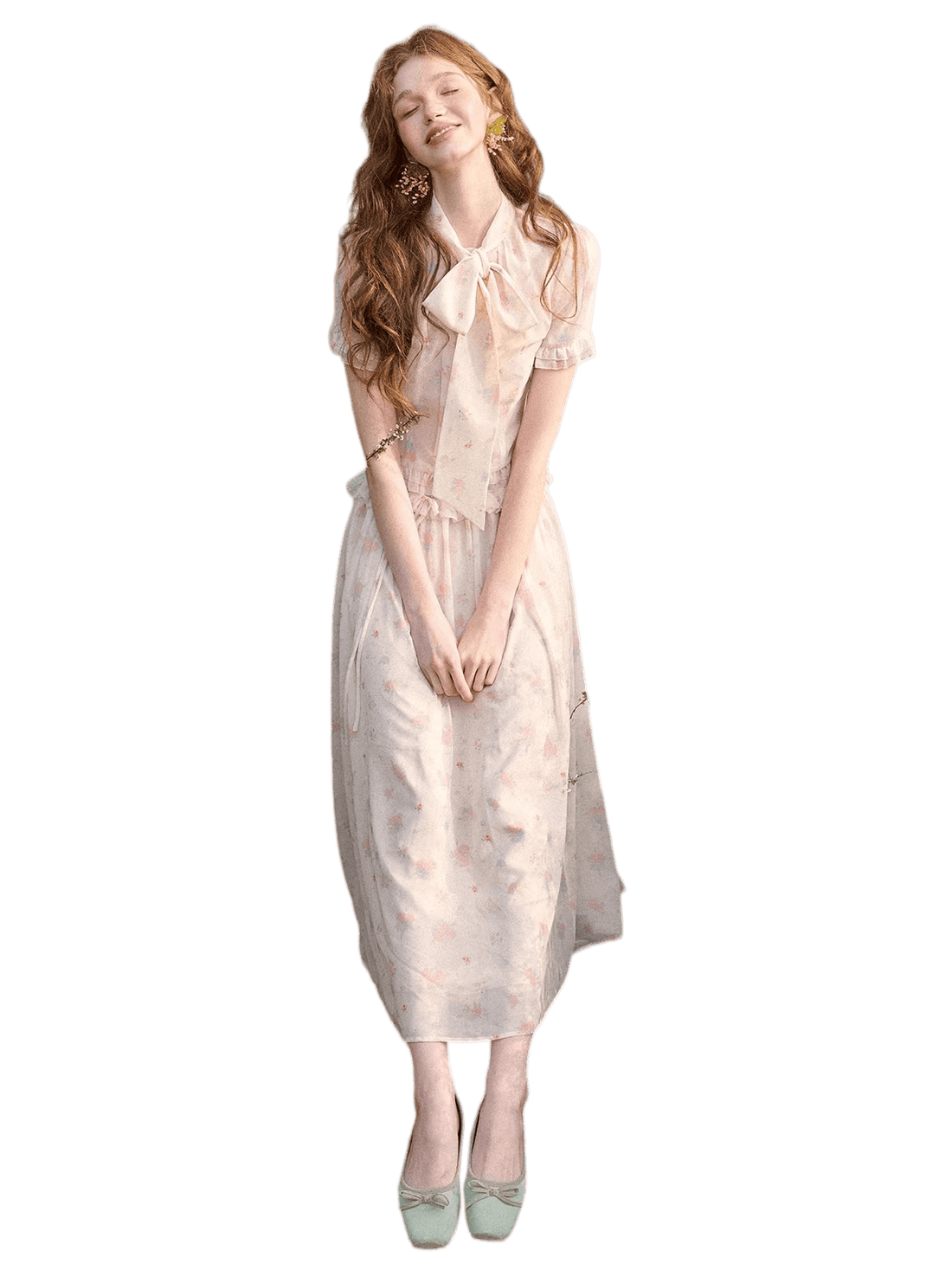 Island Holiday Chiffon Printed Set