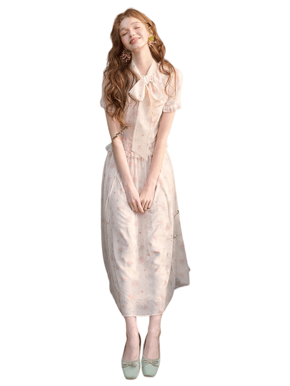 Island Holiday Chiffon Printed Set