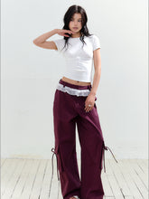 Fake Two Piece Drawstring Big Pocket Utility Pants - CHINASQUAD