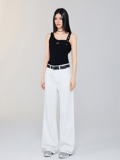 Irregular Off - the - Shoulder Vest
