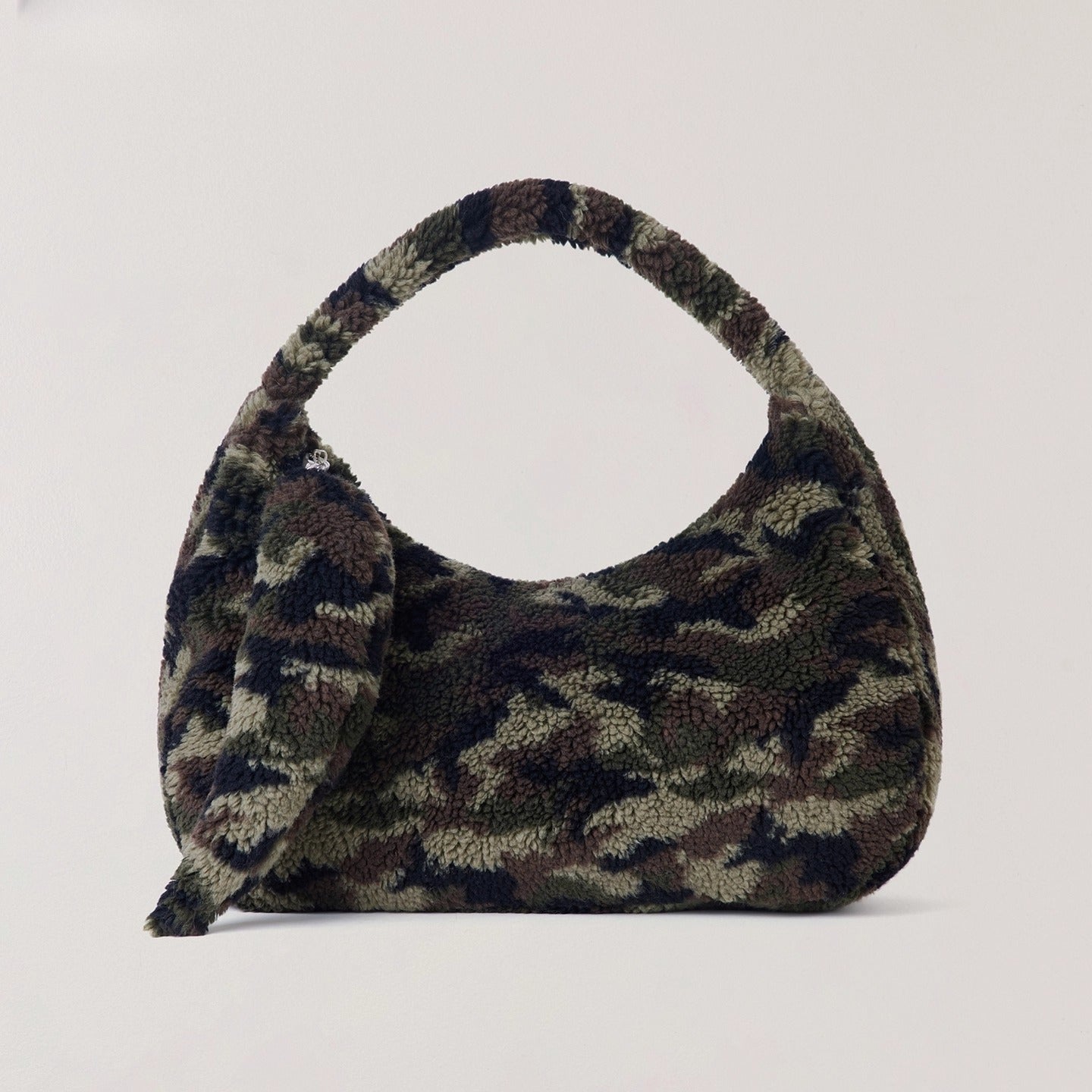 Cross Relic Faux Fur Stone Bag