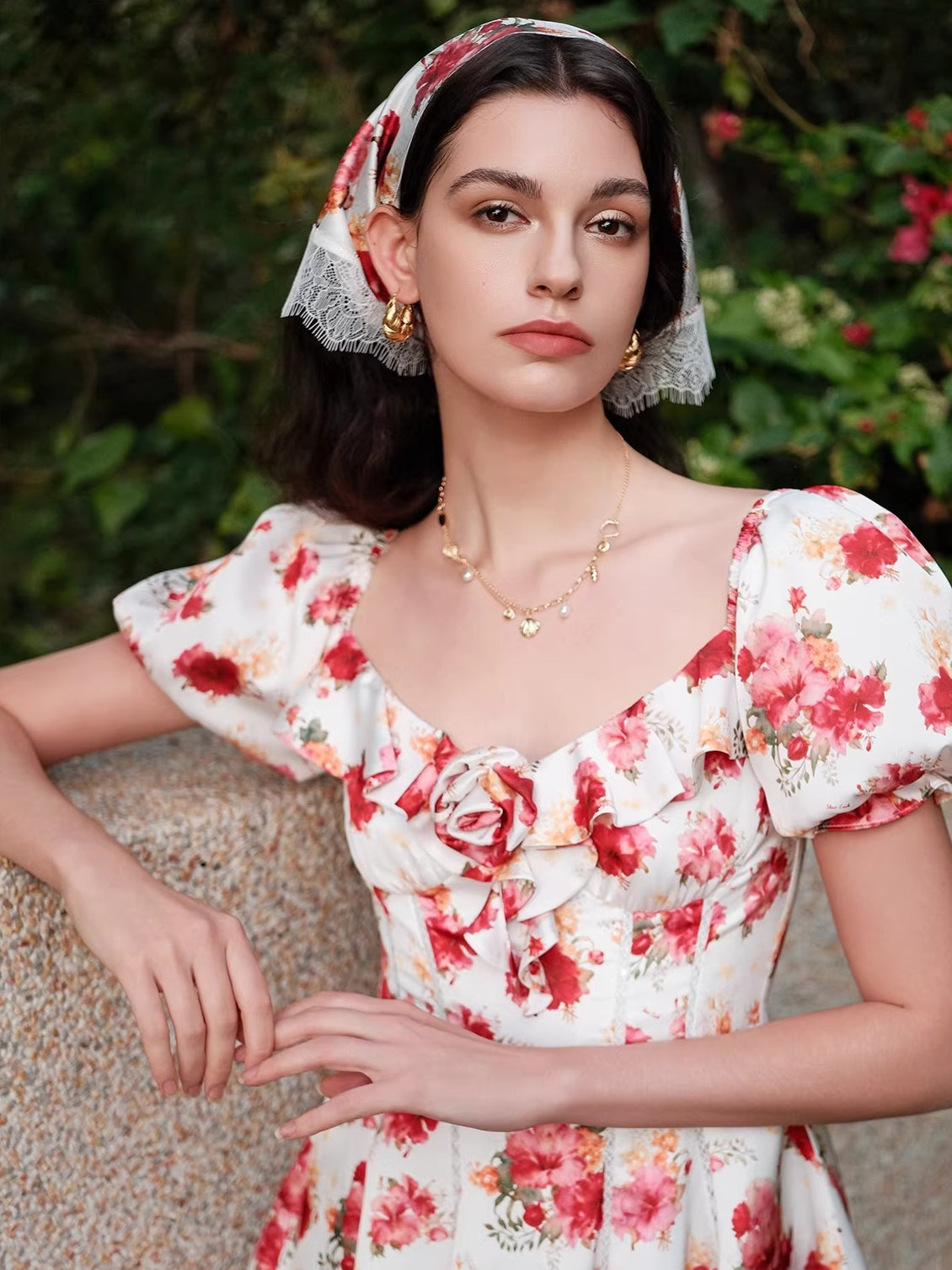 French Resort Waist-Defining Dress